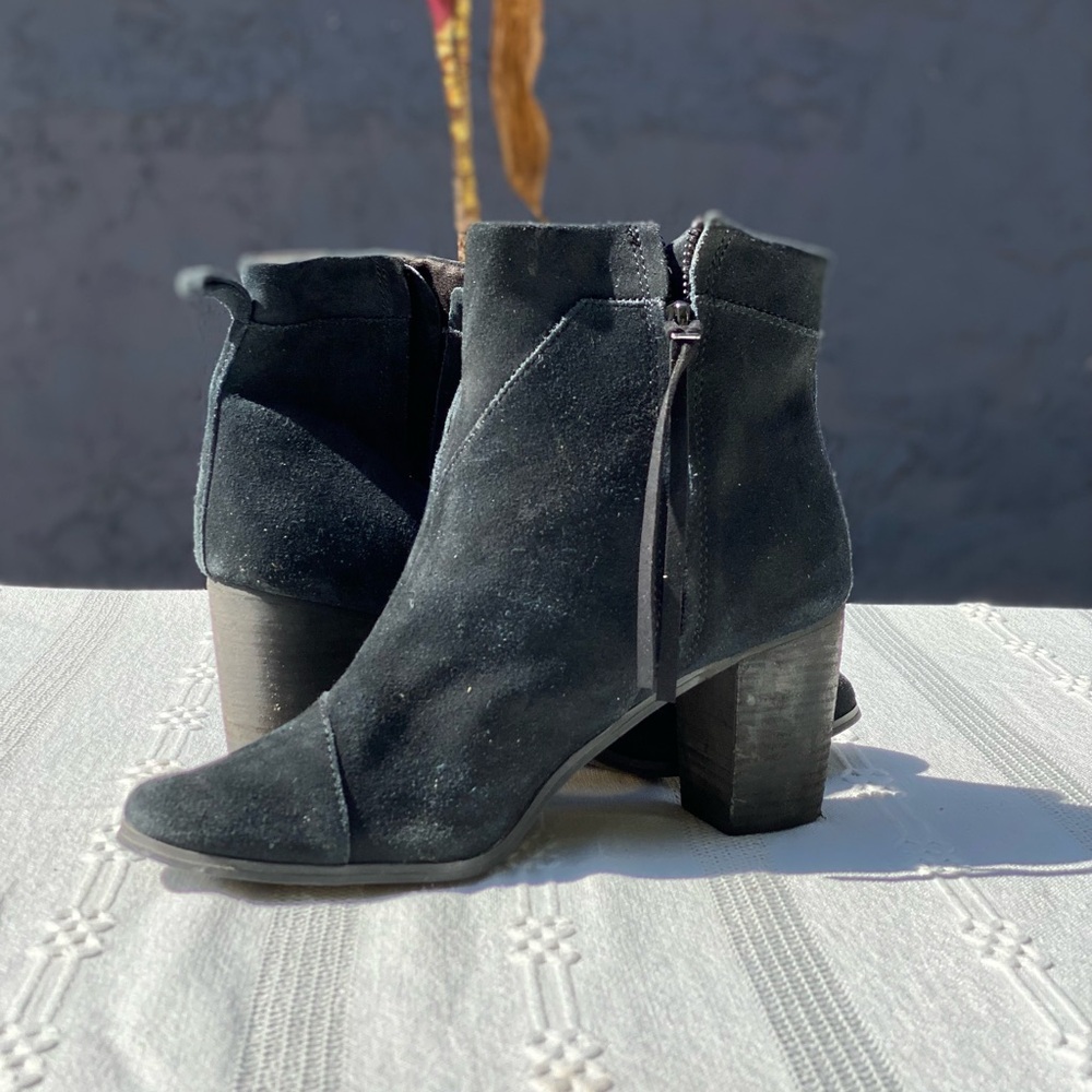 Women’s Black Suede Ankle Boots